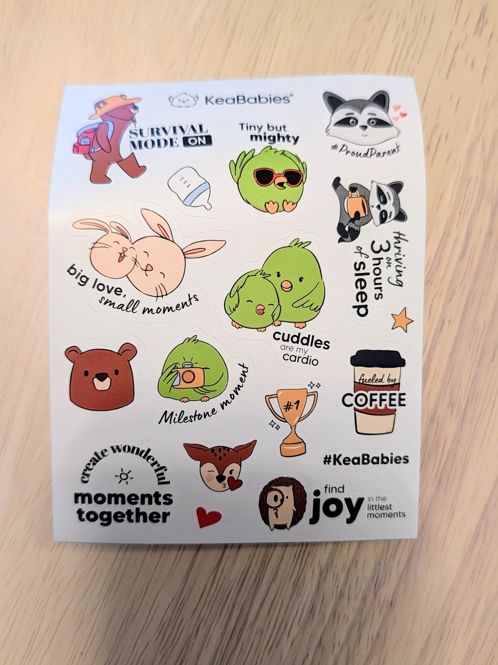 Brand New KeaBabies Baby Milestone Stickers